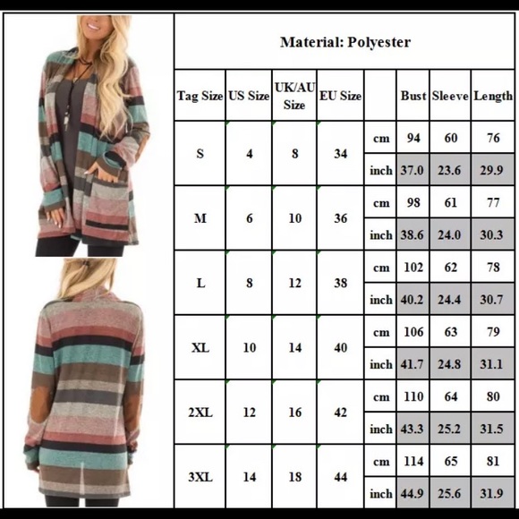 Multicolored Long Cardigan! Size small-medium - Picture 2 of 7